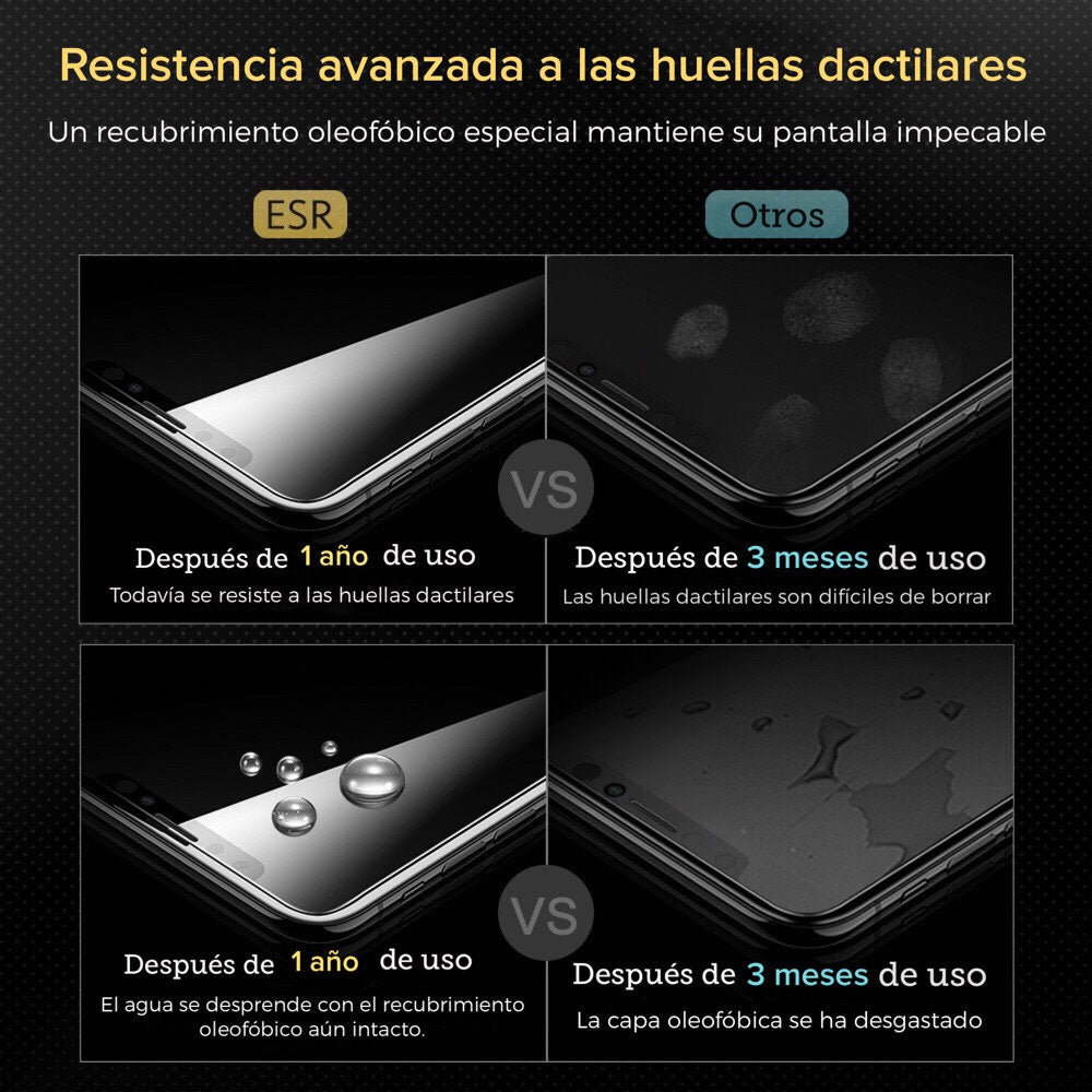Protector de Pantalla ESR For iPhone 11 Pro Max/ XS Max Con marco Aplicador