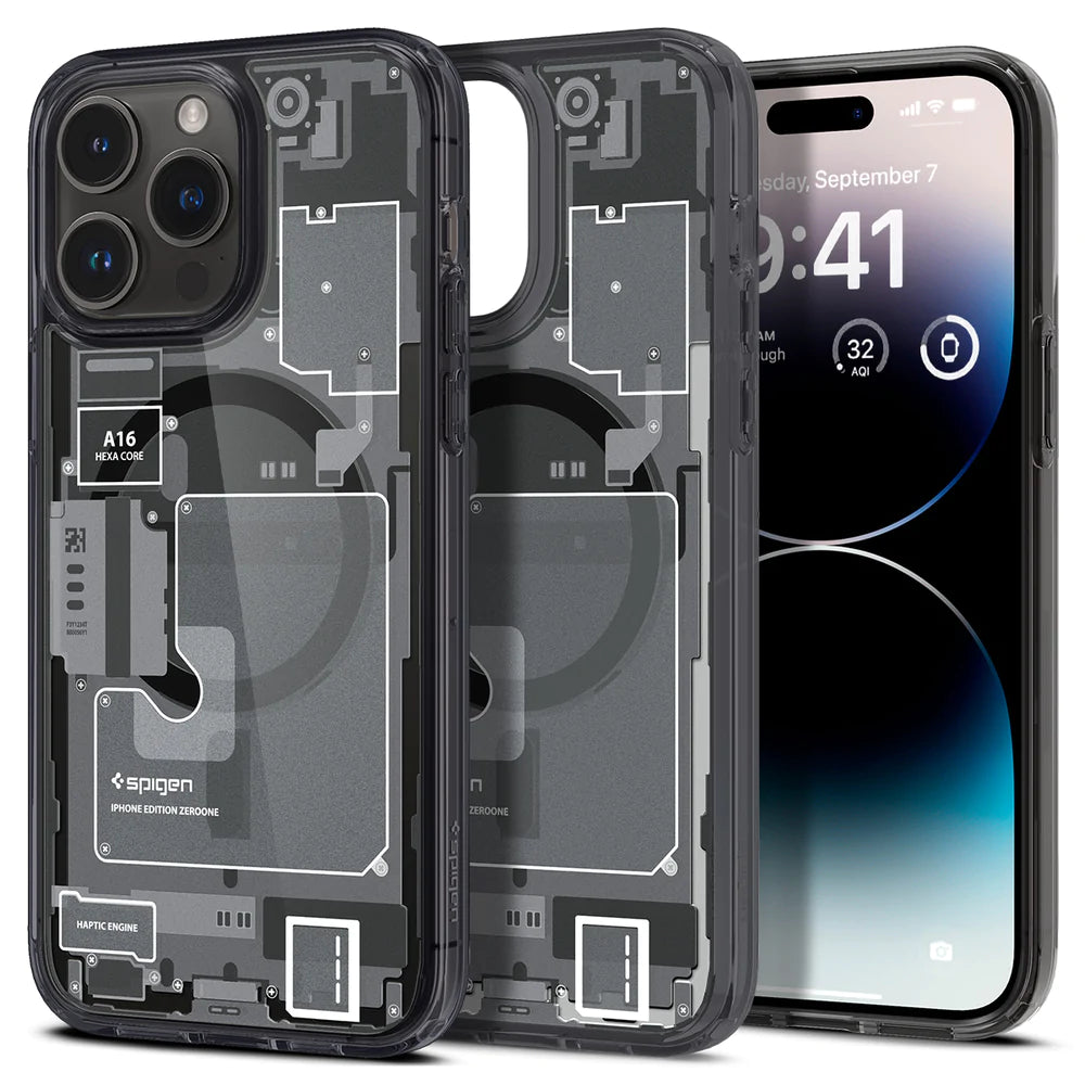 Spigen Ultra Hybrid Mag - Funda diseñada para iPhone 13 Pro Max (2021),  fibra de carbón.